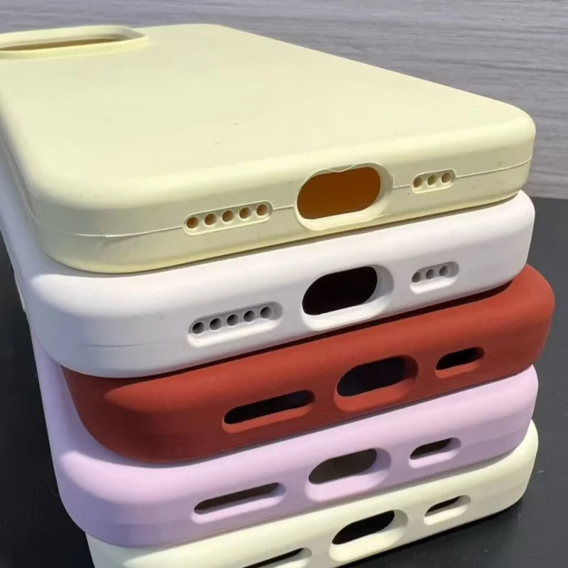 Liquid Silicone Phone Case For iPhone 17 16 ProMax 14 12 13 15 Pro Case for iPhone 17 16 13 12 Pro Max 14 15 Plus With Box Cover