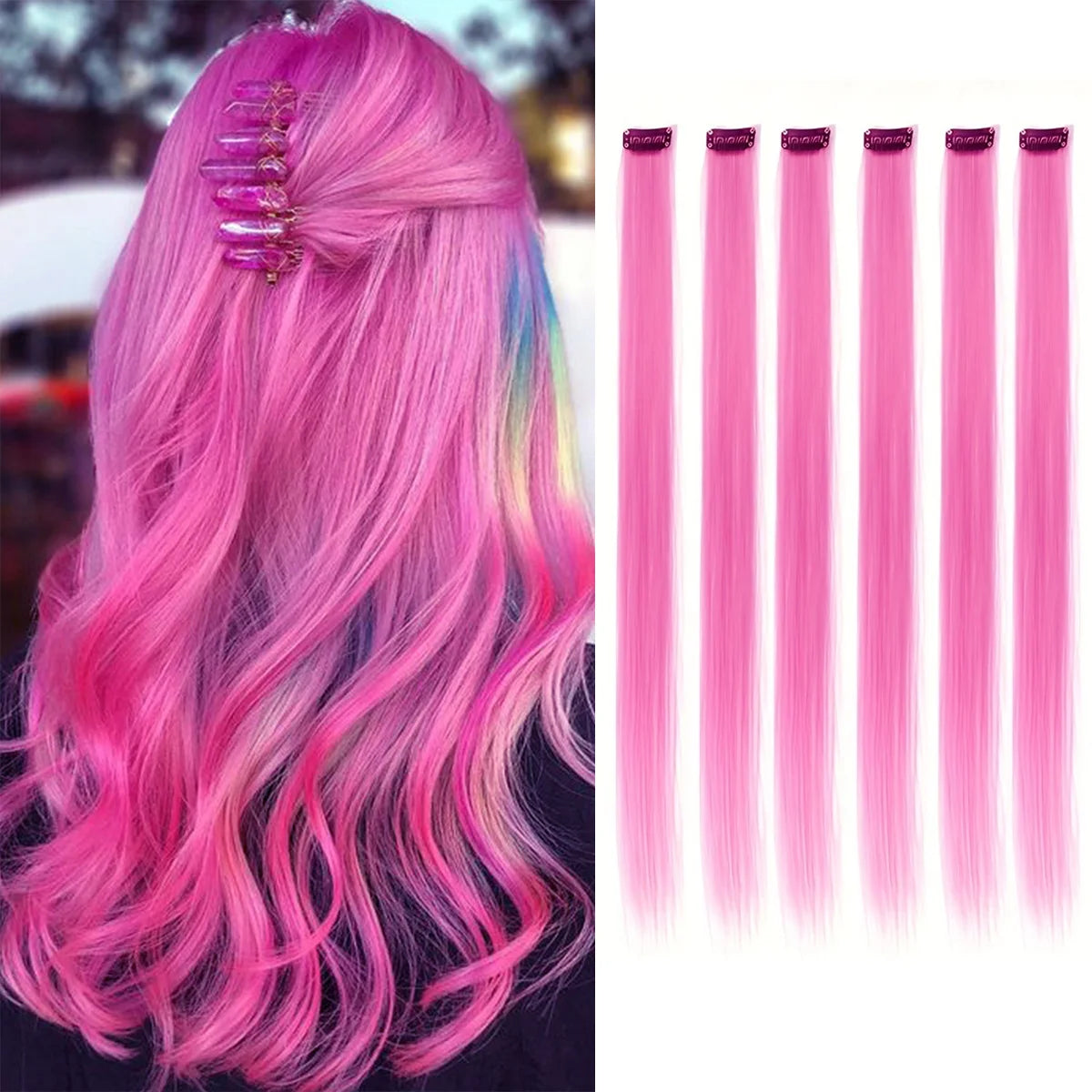 Colored Clip-in Hair Extensions | Inspired by Zeynep Oktay