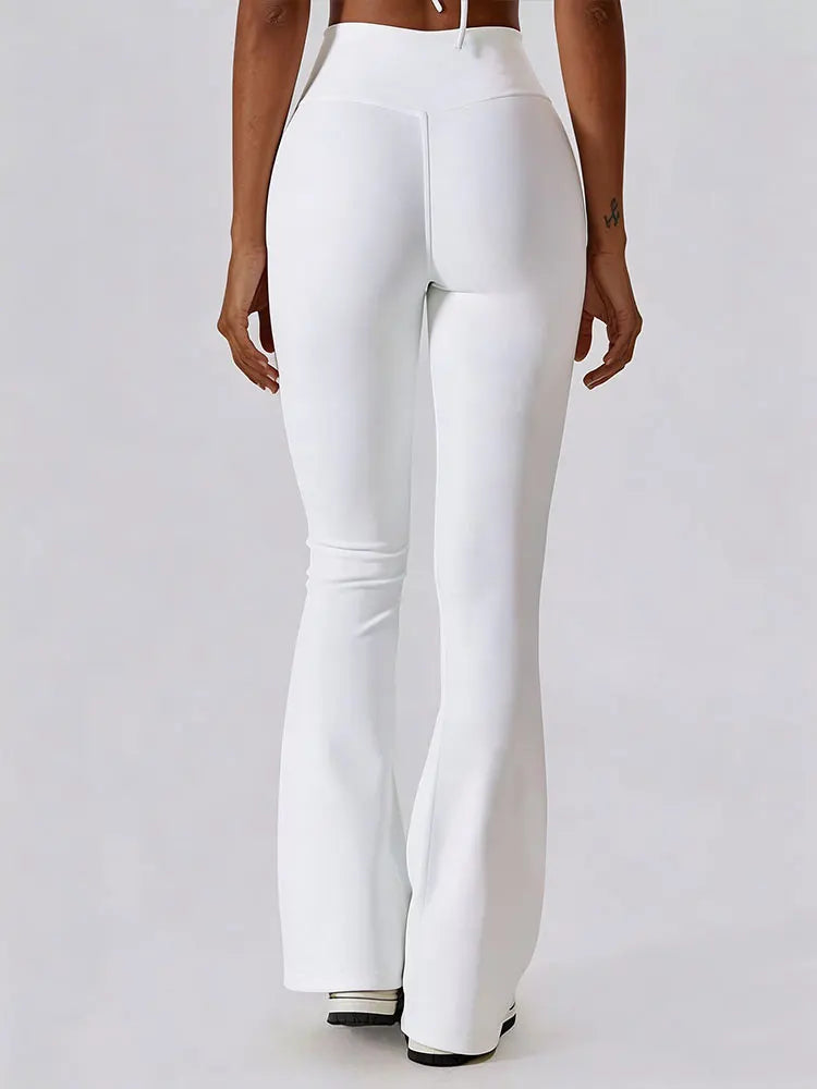 High Waist Flare Leggings Wide Leg Yoga Pants | Inspired by Wonyoung