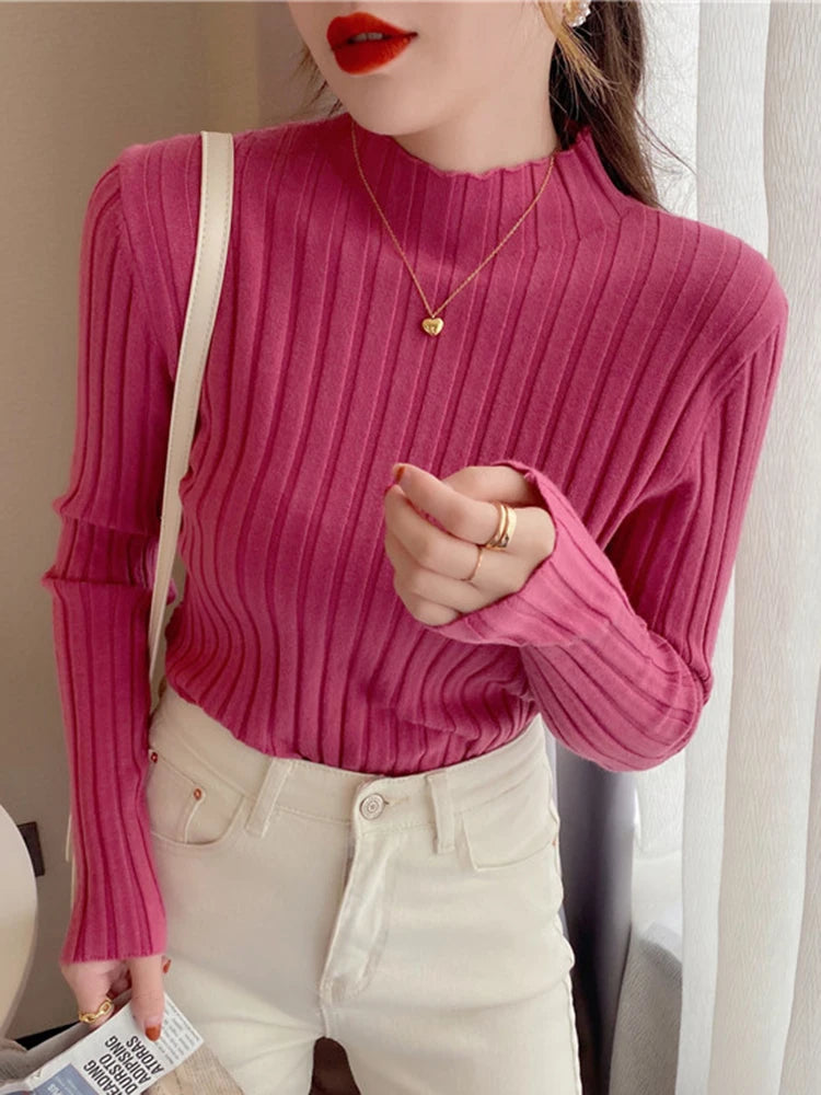 Ribbed Turtleneck Knit Sweater | Inspired by Hilal