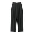 High Waist Front Zipper Pleated Straight Pencil Pants | Inspired by Neslihan Atagül