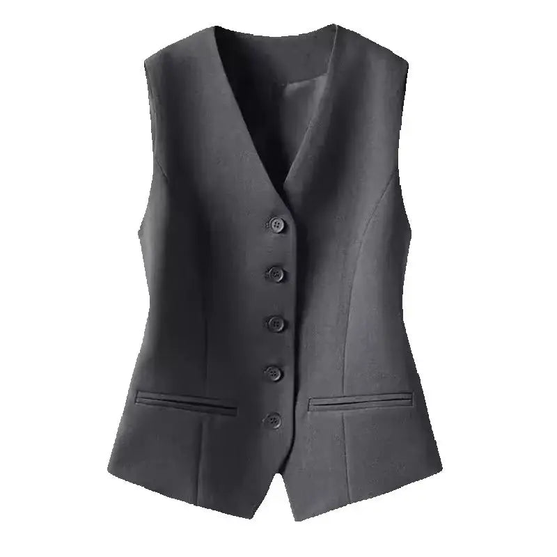Women's Vest Jacket 2026 Spring Autumn New Fashion Ladies Sleeveless Elegant Temperament Female Waistcoat Coat Outerwear