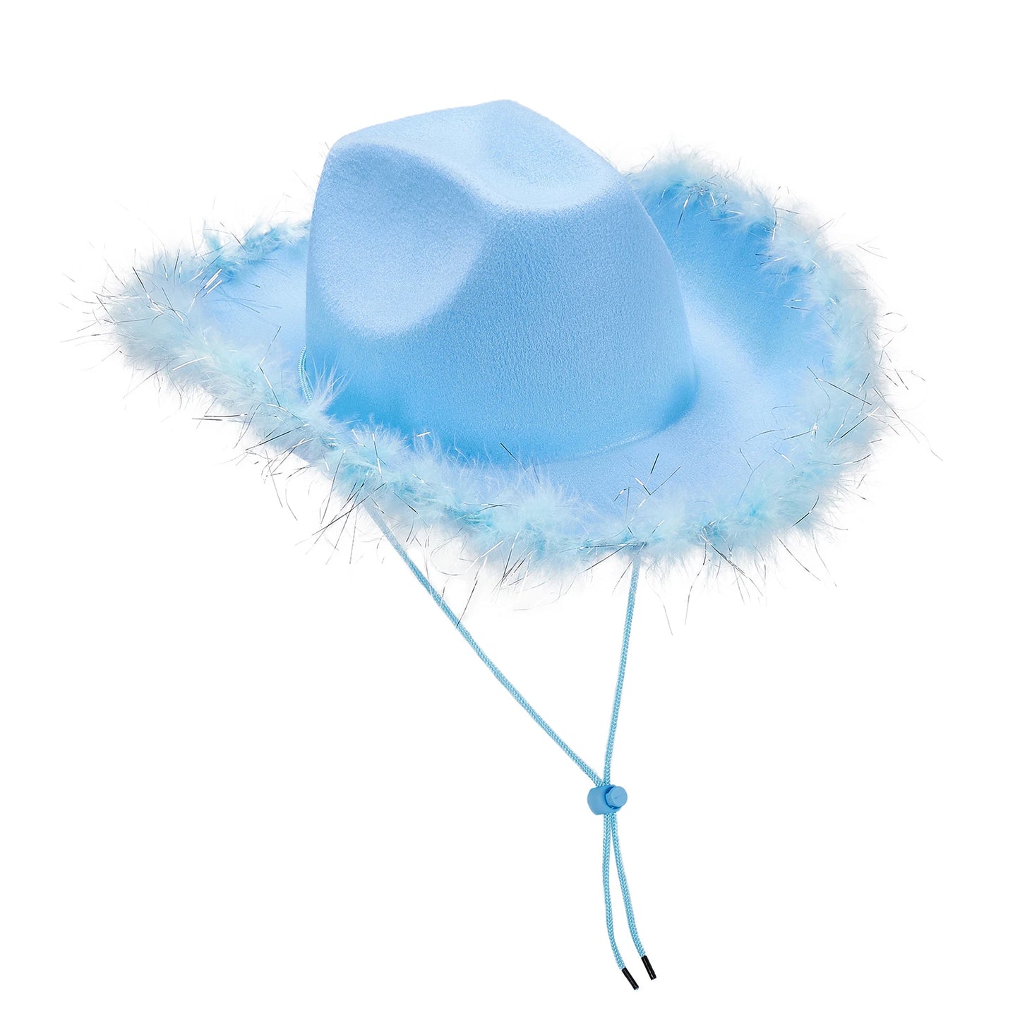 Wide Brim Furry Trim Cowboy Hat | Inspired by Zeynep Oktay