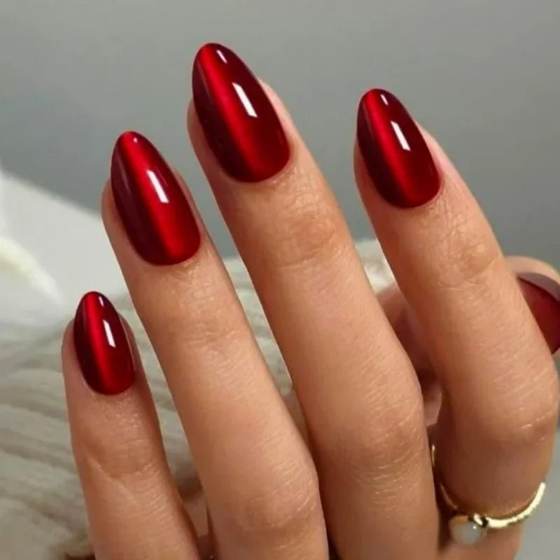 24pcs Cheap Love Wear Nail Almond Medium Press on Nails Cute Removable Beige Long False Nails Summer Korean Removable Nail Art