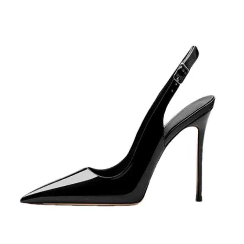 Sexy Super High Heels Women Shoes Pointed Toe Sandals 2025 Elegant Summer Slingback Pumps Shoes Trend Dress Mujer De Zapatillas