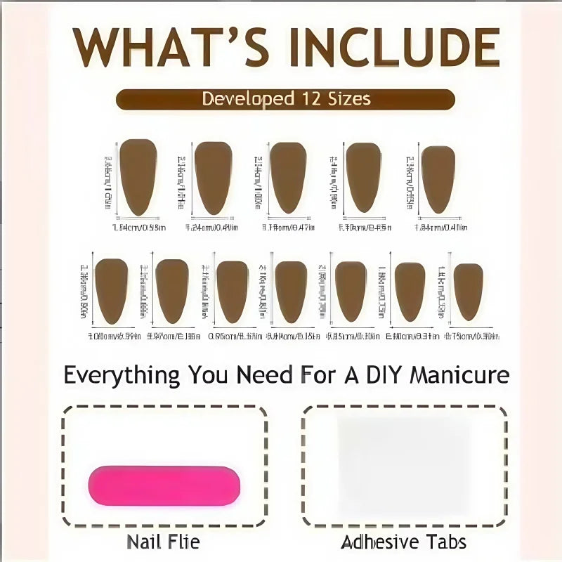30Pcs Fake Nails Sweet Pink French Polka Dots Bows and Playful Cherries—Press-On Nails Perfect as Gifts for Girls and Friends