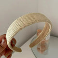 Bohemian Straw Woven Wide Headband | Inspired by Wonyoung