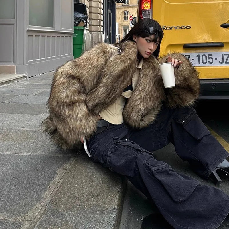 Long Faux Fur Maxi Coat | Inspired by Daniela