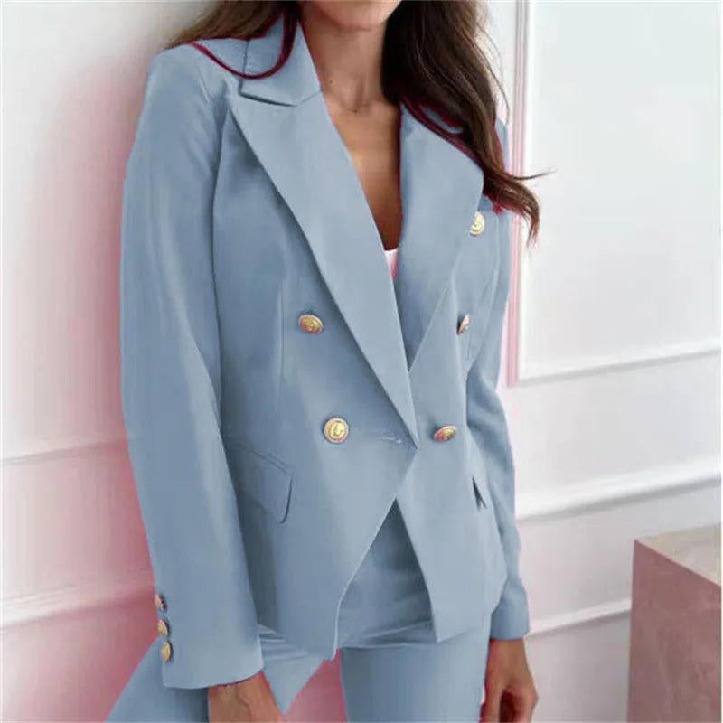 Spring 2025 Women's Casual Style Polyester Suit Jacket Korean Version White Enhancing British Style Slimming Effect