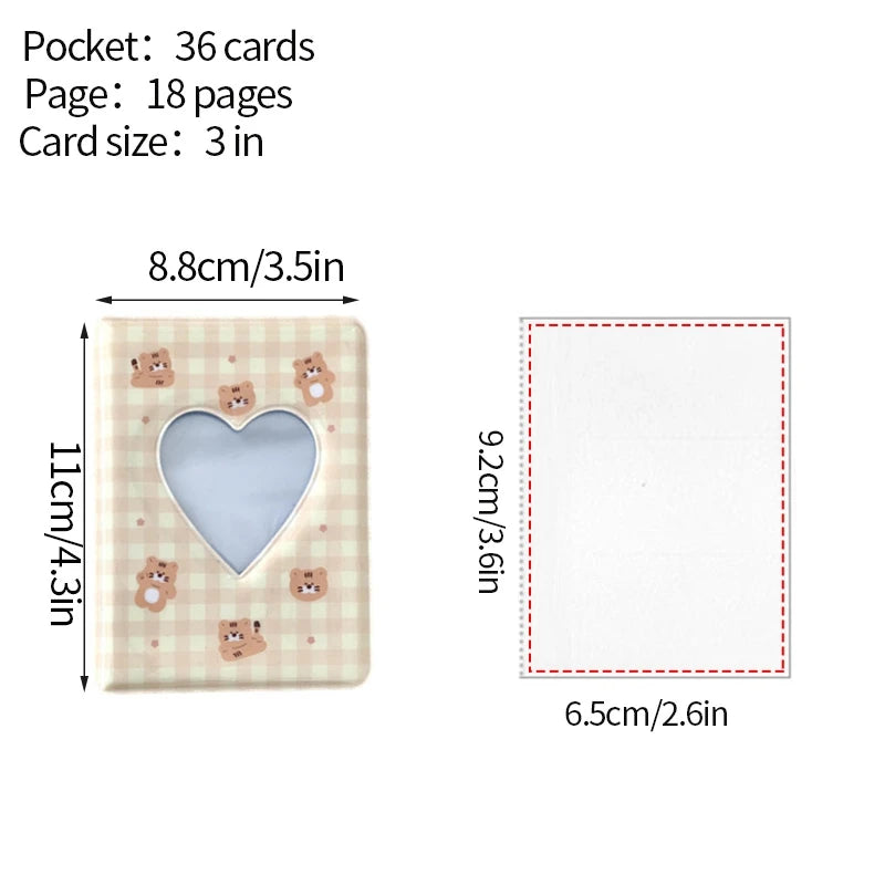 Kpop Photo Album Mini 3 Inch Album Photo Photocard Holder Idol Binder Photo Card Holder Card Collect Book Picture Protector 포토카드