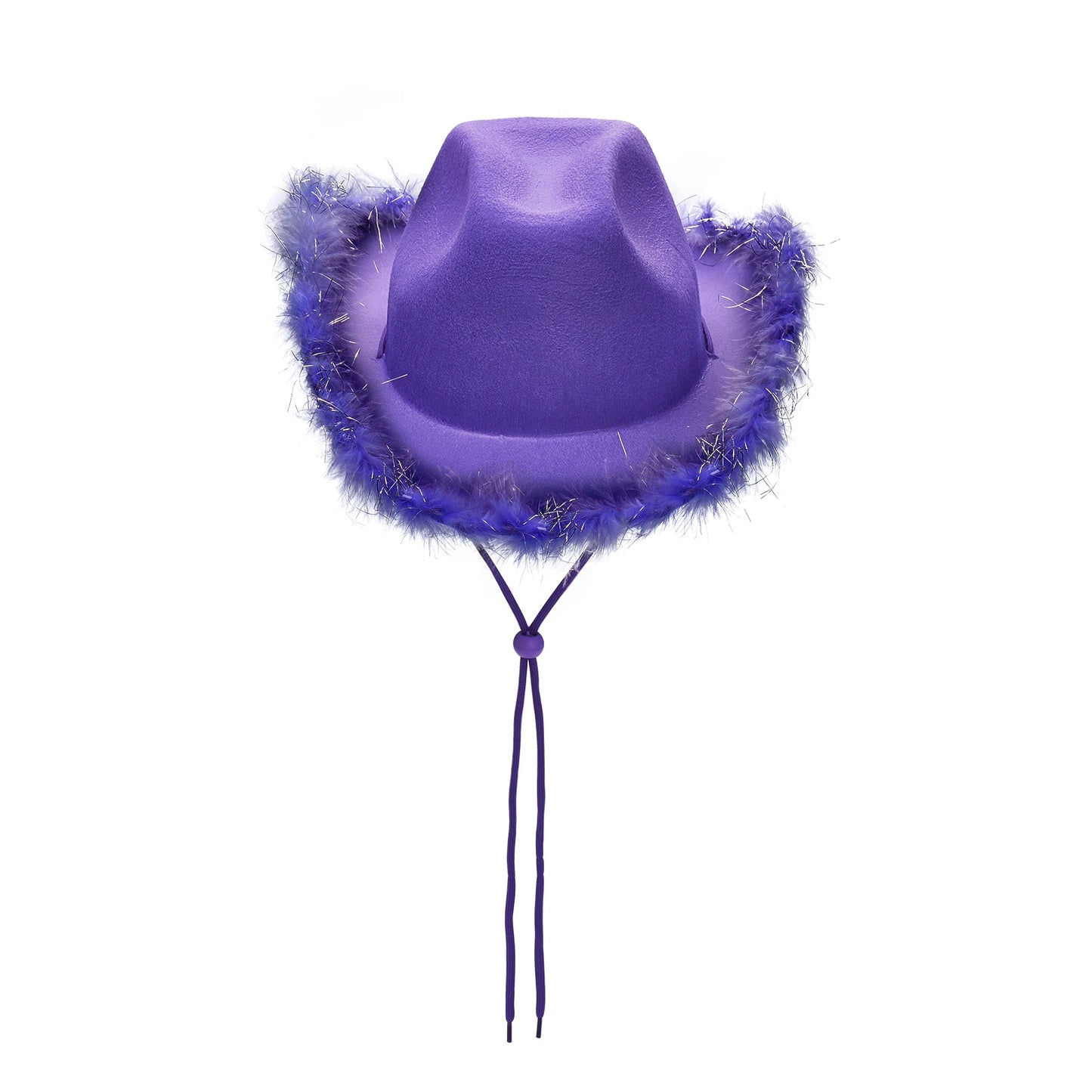 Wide Brim Furry Trim Cowboy Hat | Inspired by Zeynep Oktay