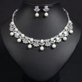 Oil Painting CZ Necklace & Earrings Jewelry Set | Inspired by Esra Bilgiç