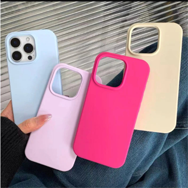 Liquid Silicone Phone Case For iPhone 17 16 ProMax 14 12 13 15 Pro Case for iPhone 17 16 13 12 Pro Max 14 15 Plus With Box Cover