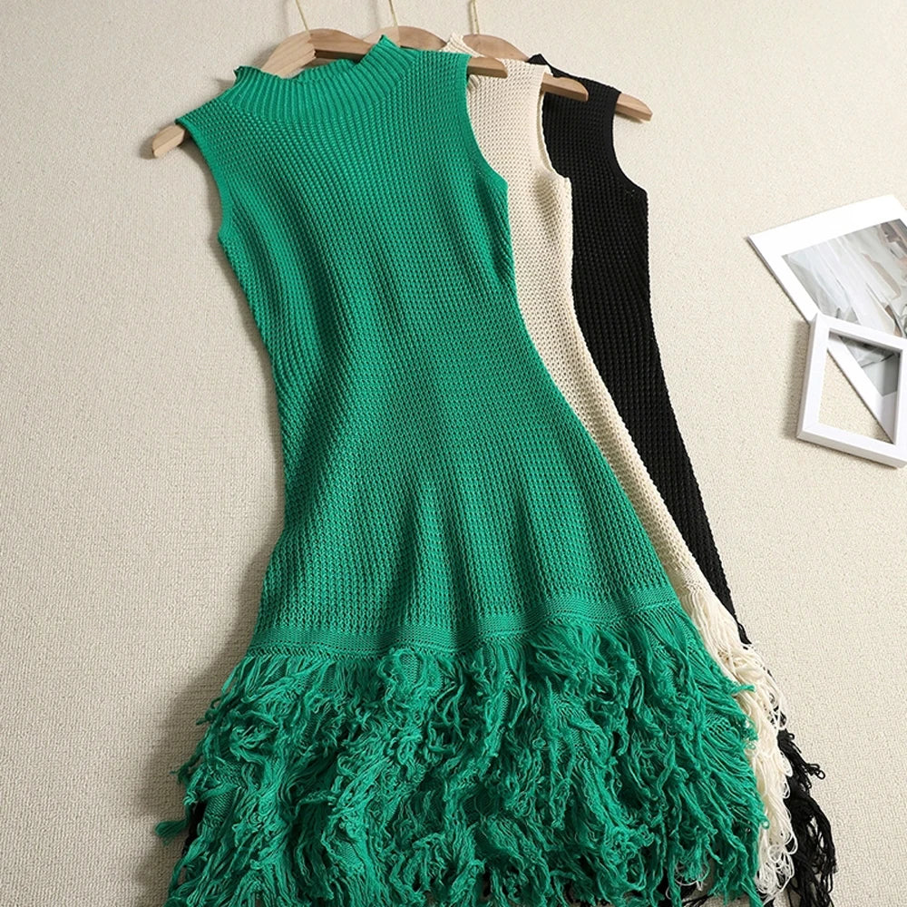 Tassel A-Line Bodycon Mini Dress | Inspired by Neslihan Atagül
