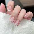 Elegant Pink Handmade Press-on Nails
