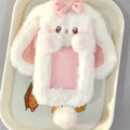 Plush Rabbit & Cat Photocard Holder