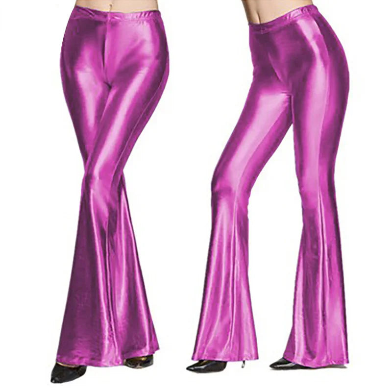 Metallic Flare Trousers | Asli