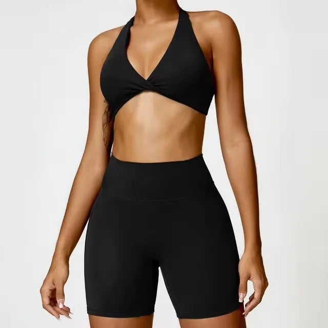 Sport Bra Leggings Suit 2PCS Yoga Set Nude Feeling Workout Sets Women Tracksuit Gym Push Up Fitness Running Workout Sportwear