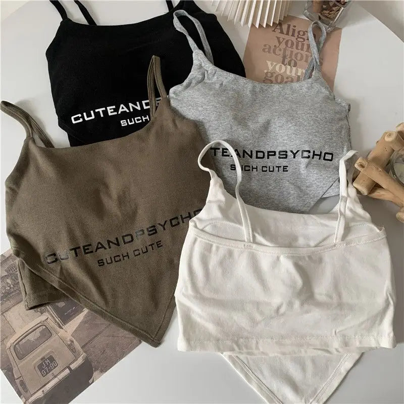 Tanks Camis Womens Ribbed Knit Sporty Slim Fit Sleeveless Crop Top Stretchy Fitness Vest Casual Retro Korean Vintage Summer
