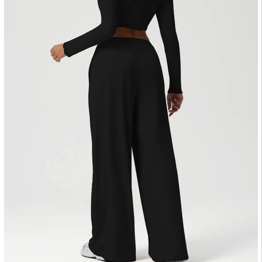 Wide-Leg Drawstring High Waist Trousers | Inspired by Hande Erçel