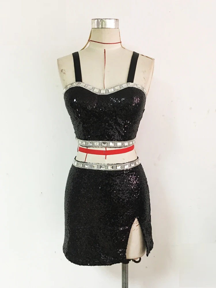 Sequin Sling Top & Mini Skirt Stage Set | Inspired by Rosé
