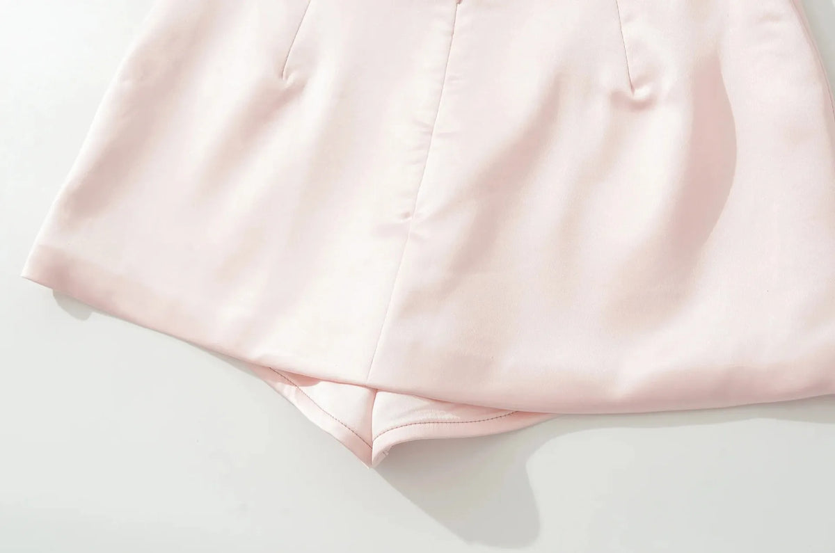 Polka Dot Satin Mini Skirt | Suzy