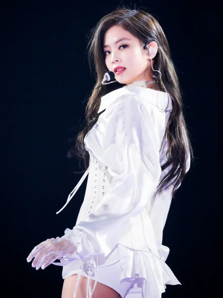 White Suit Idol Outfit Set | Inspired by Jennie