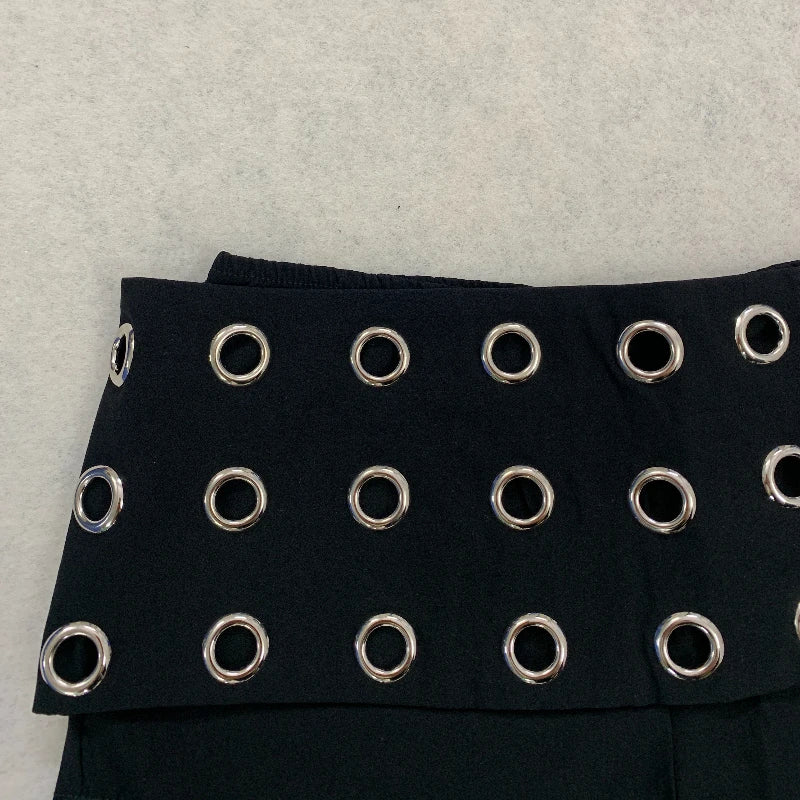 Low rise hollow metal steel ring punk style fashionable shorts, suitable for hot girls in the 2026 street fashion trend