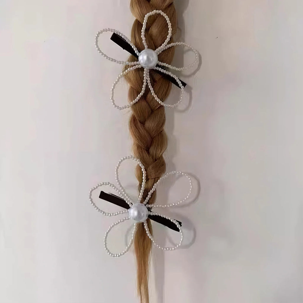 Pearl Flower Hair Clip Barrette | Inspired by Wonyoung