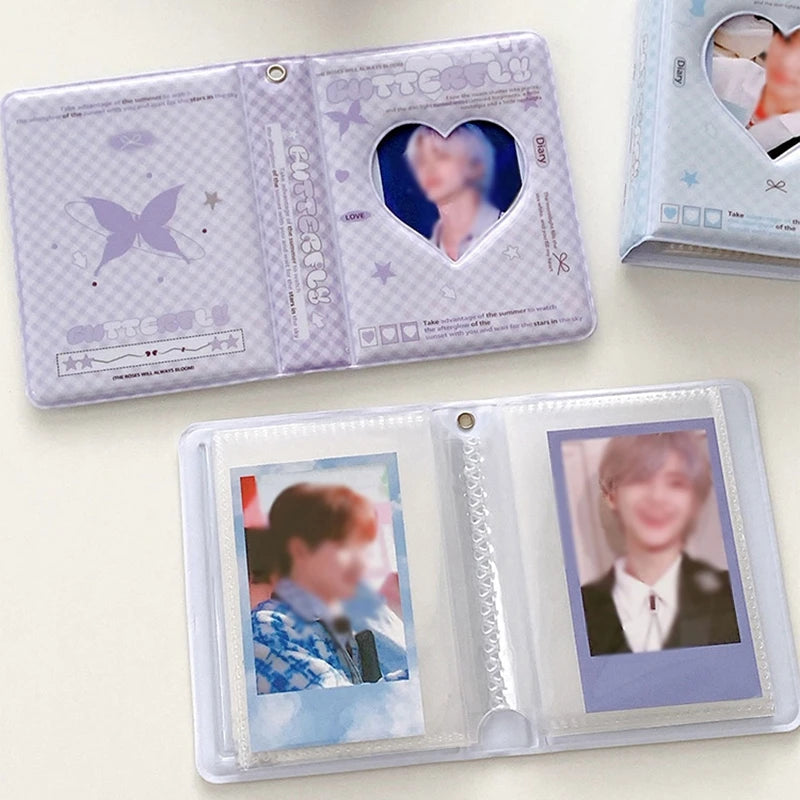 Kpop Photo Album Mini 3 Inch Album Photo Photocard Holder Idol Binder Photo Card Holder Card Collect Book Picture Protector 포토카드