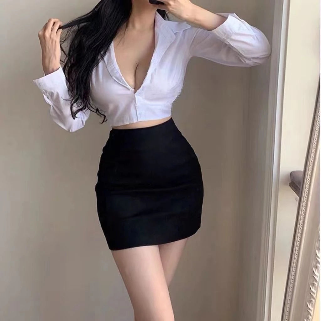 High Waist Slim Wrap Mini Skirt | Inspired by Esra Bilgiç