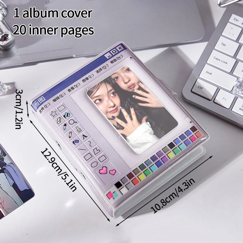 Kpop Photo Album Mini 3 Inch Album Photo Photocard Holder Idol Binder Photo Card Holder Card Collect Book Picture Protector 포토카드