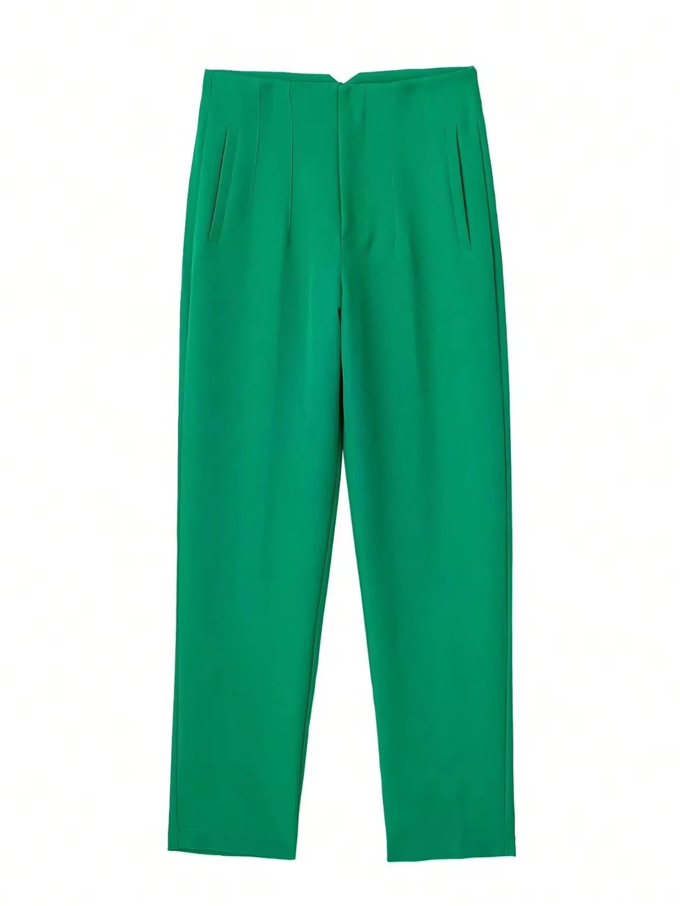 HH Women Vintage Solid Pencil Pants High Waist Pant For Women Casual Streetwear Woman Trousers Office Wear Basic Pant Mujer