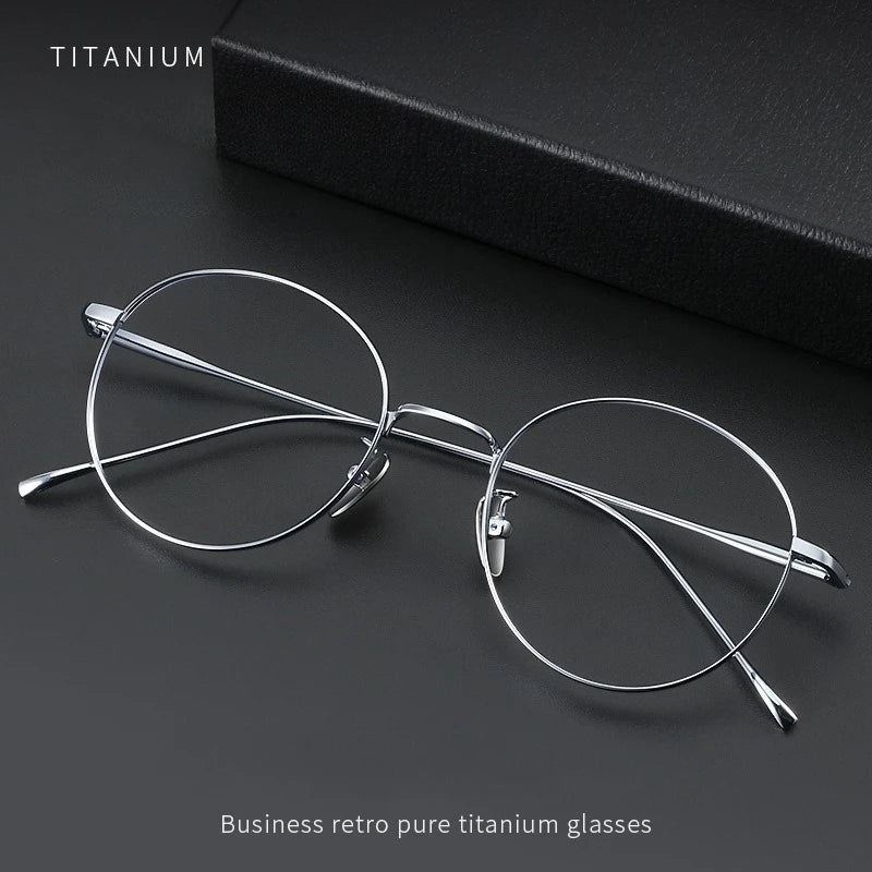 Round Titanium Glasses Frame | Inspired by Giselle