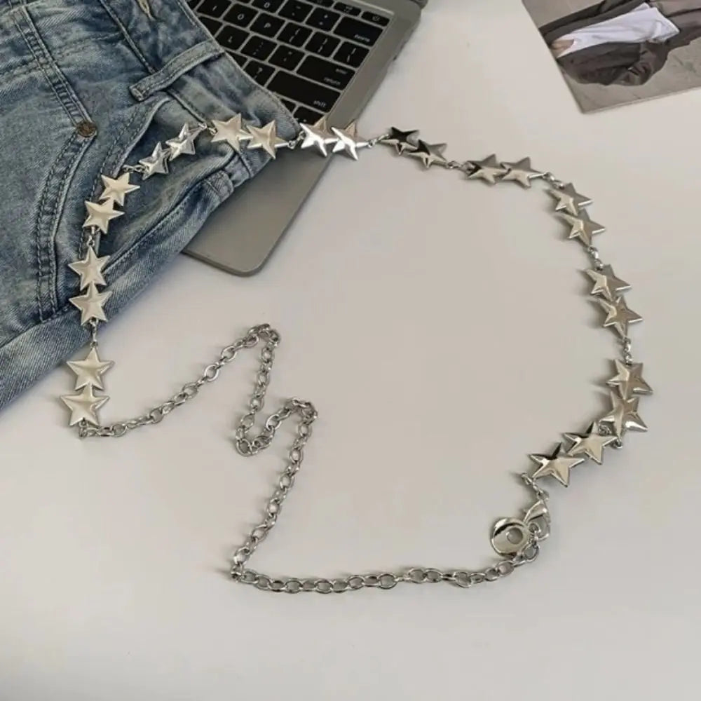 Sexy Silver Waist Chain Accessories Ethnic Design Retro Women's Belt Chain Metal Chain Belly Chain for Women