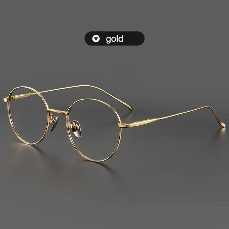 Round Titanium Glasses Frame | Inspired by Giselle