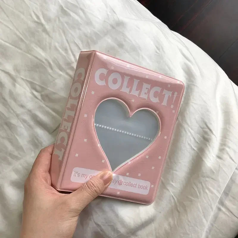 64 Pockets 3 Inch Mini Photo Album Hollow Out Film Photo Albums Photocard Name Card Storage Collect Album  фотоальбом