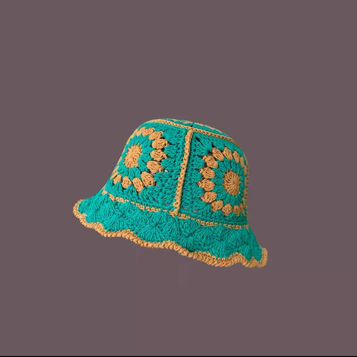 2023 Autumn New Crochet Korean Handmade Bucket Hat Women Weaving Knitted Hat  Fashion Flowers Autumn Winter Beanies Basin Cap