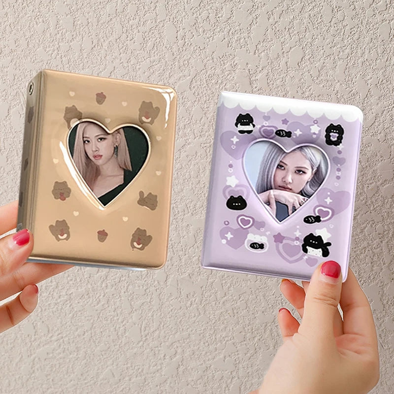 Kpop Photo Album Mini 3 Inch Album Photo Photocard Holder Idol Binder Photo Card Holder Card Collect Book Picture Protector 포토카드