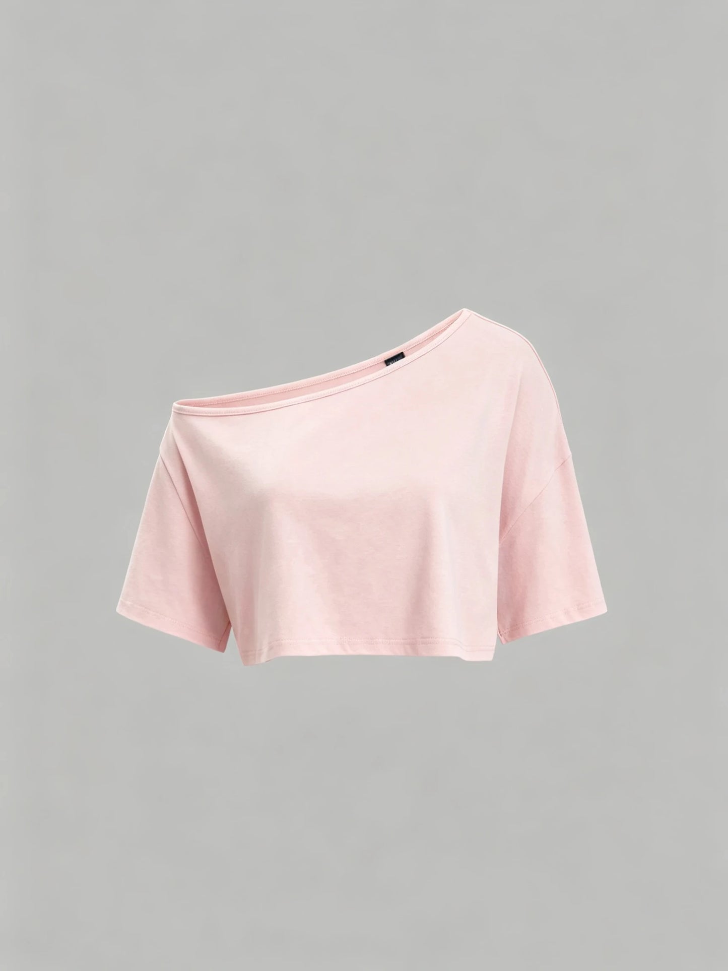 3Pcs Women Off Shoulder Loose Short Sleeve Cropped T Shirt Y2K Basic Casual Daily Streetwear Crop Tops
