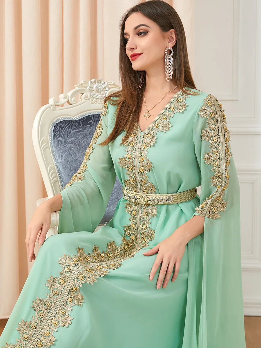 Ottoman Abaya Long Sleeve Kaftan Party Dress | Inspired by Meryem Uzerli