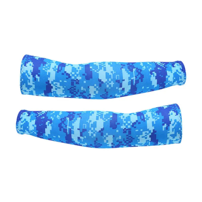 1Pair Arm Sleeves Summer Sun UV Protection Ice Cool Cycling Running Fishing Climbing Driving Arm Cover Warmers For Men Women
