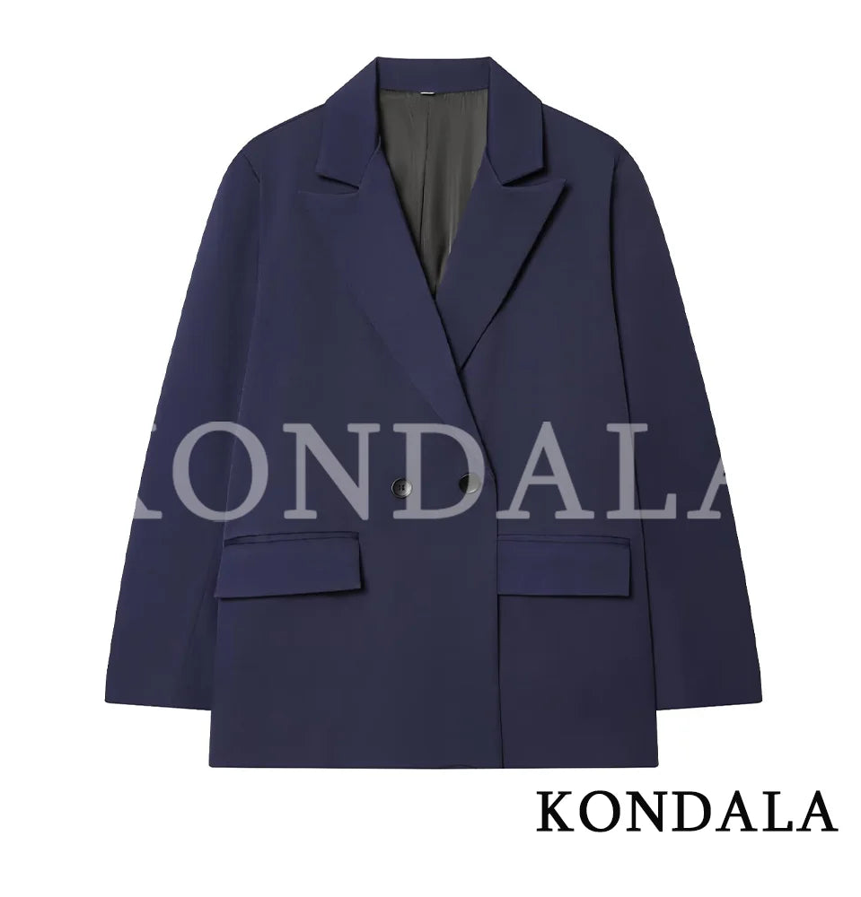 Double-Breasted Notched Collar Blazer Jacket | Inspired by Pınar Deniz