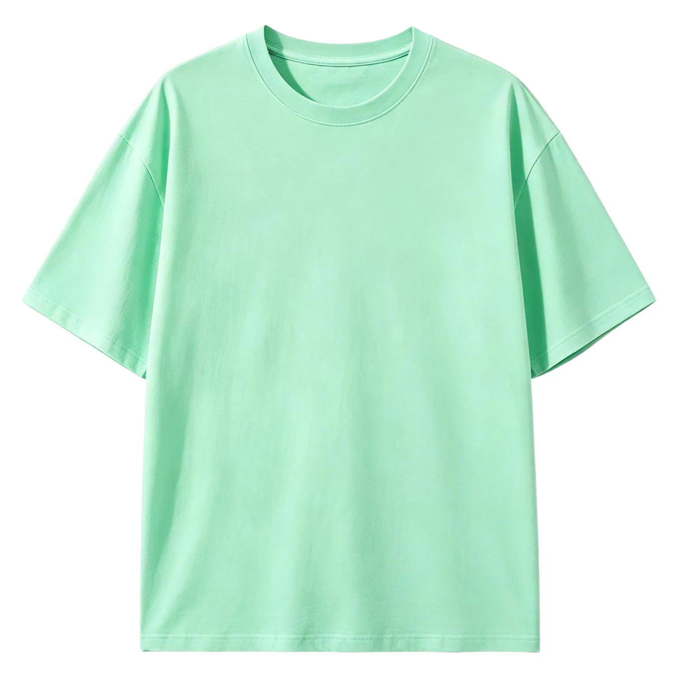 Solid DailyTee Family Korean Style T-Shirt Women Cotton Y2K Crewneck T Shirts All-Match Summer Clothing Comfortable Loose Top
