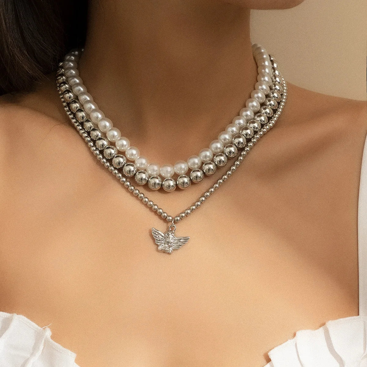 Pearl Layered Necklace | Meri
