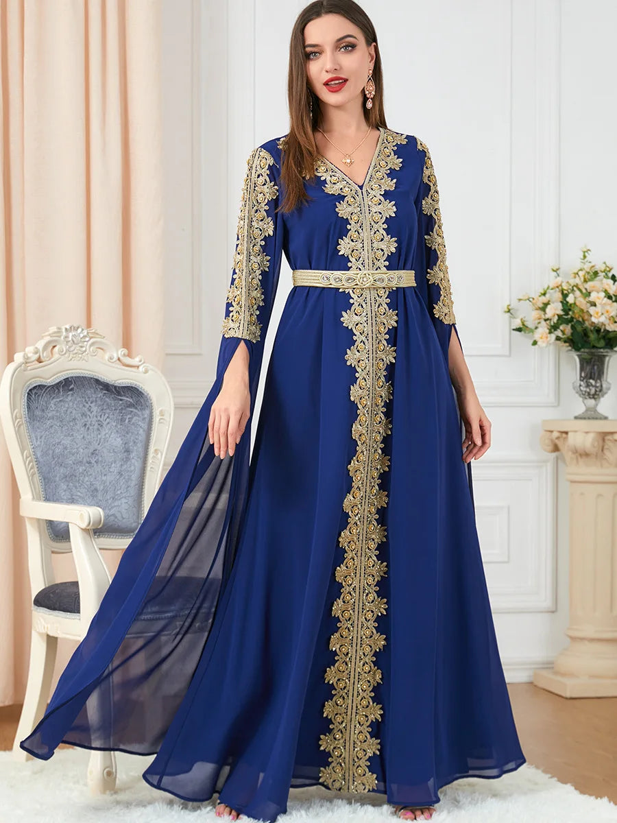Ottoman Abaya Long Sleeve Kaftan Party Dress | Inspired by Meryem Uzerli