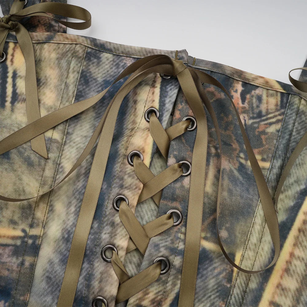 Overbust Lace-Up Steampunk Corset Top | Inspired by Manon