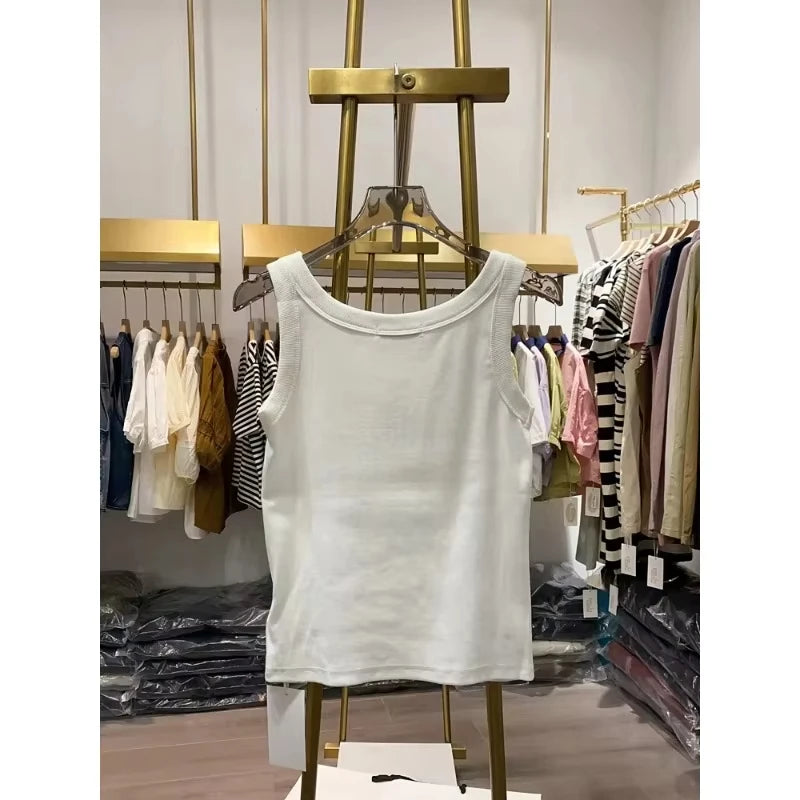 Girls are super cool to wear sexy,  K-Style summer new slim-fit coat sexy suspender vest women's interior western bottoming top