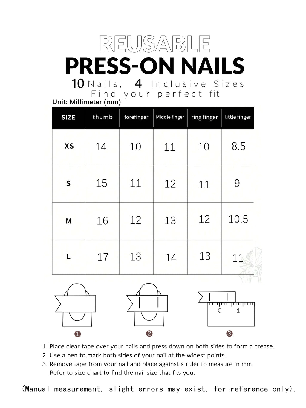 Peach Pink Gradient Rhinestone Bowknot Press-On Nails