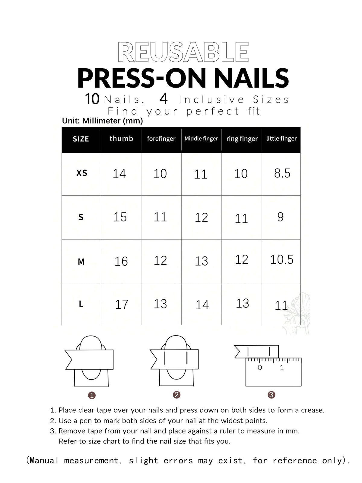 Peach Pink Gradient Rhinestone Bowknot Press-On Nails